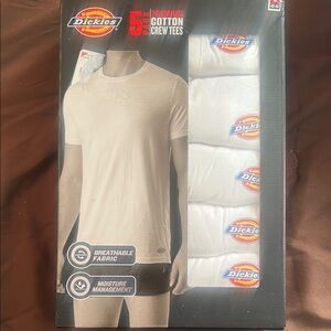 Dickies White Crew Neck Undershirts Multi-Pack